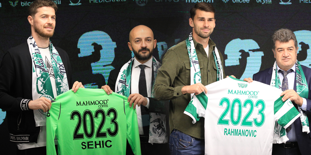 Sehic ve Rahmanovic 2023'e kadar Konyaspor’da