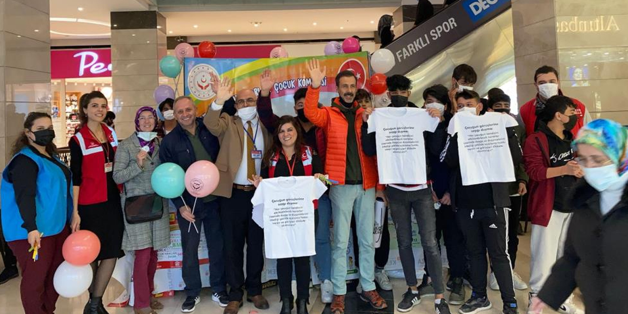 Konya'da çocuklar için 'farkındalık' etkinliği