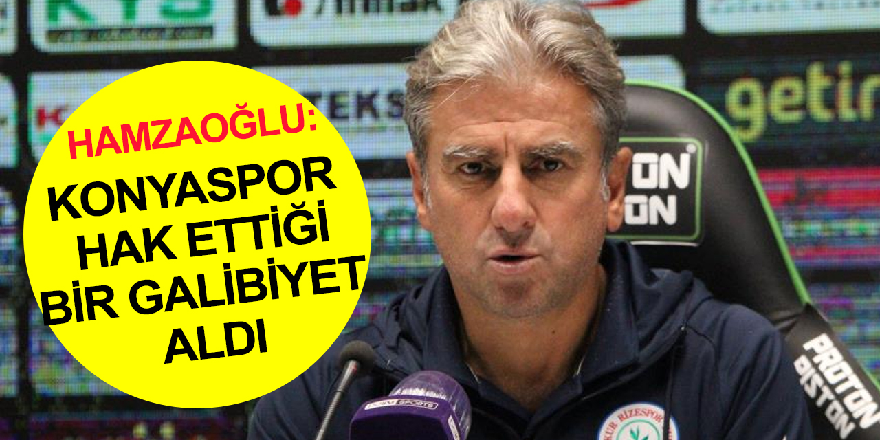 Hamzaoğlu Konyaspor maçını değerlendirdi: Mağlubiyet çok kötü görünse de..