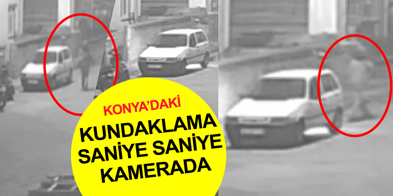 Konya’da 3 aracı ateşe veren kundakçı kameraya yakalandı