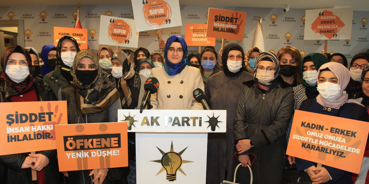 AK Kadınlar şiddete hayır dedi!