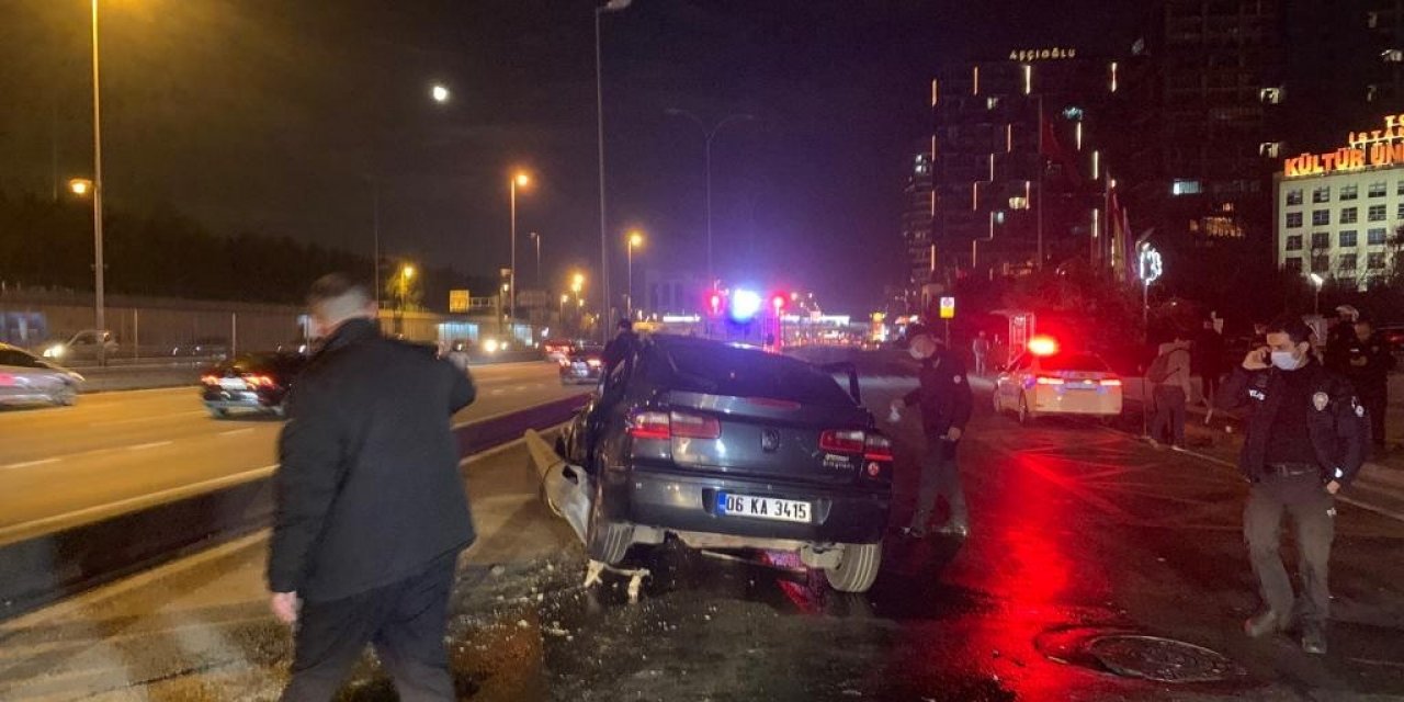 E-5'te refüjü aşan araç ortalığı birbirine kattı! 5 yaralı