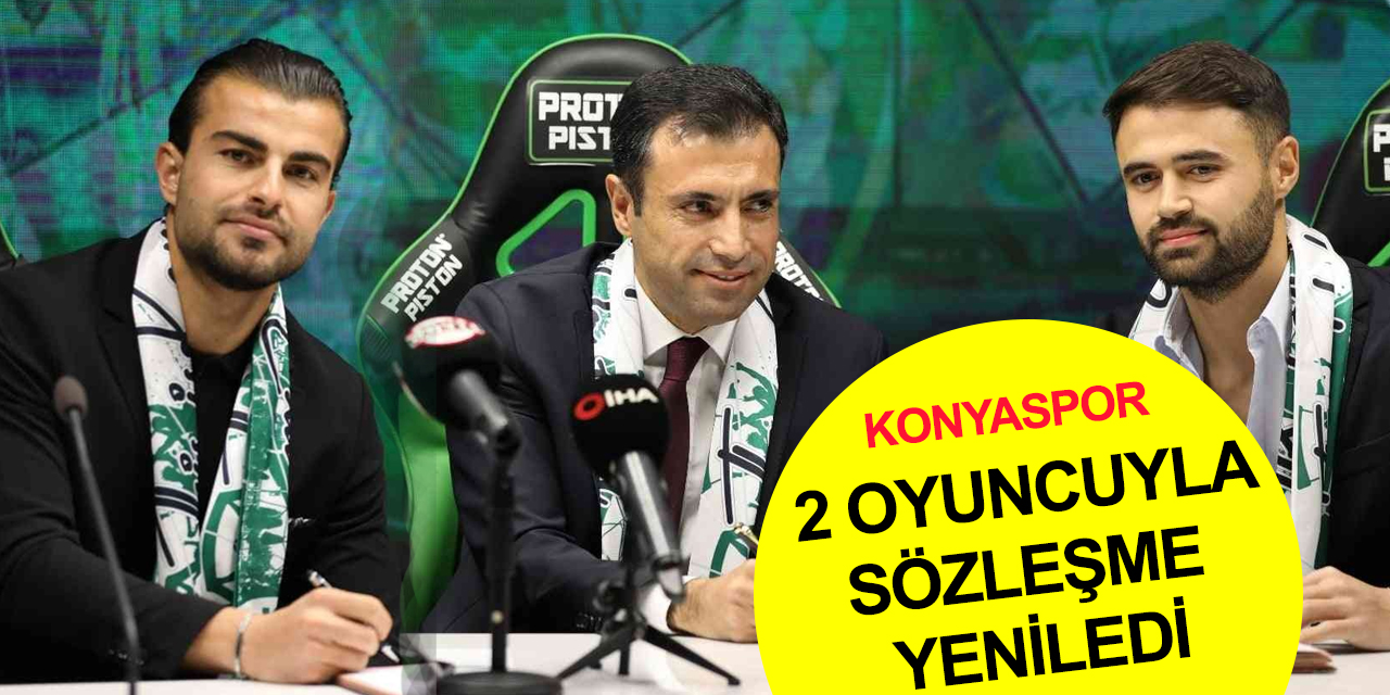 Konyaspor 2 başarılı stoperiyle sözleşme yeniledi