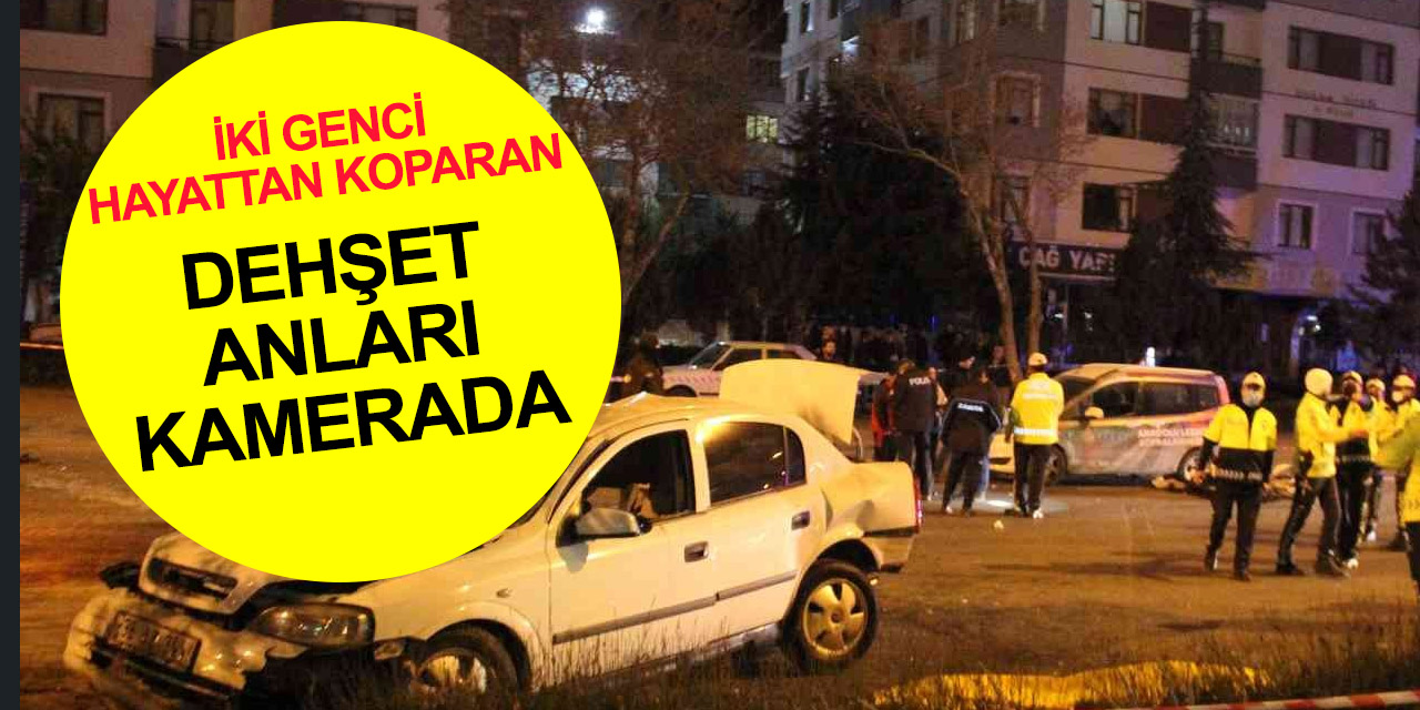 Konya'da Furkan Özütemiz ve Mert Kafalı'nın öldüğü feci kazanın görüntüsü ortaya çıktı