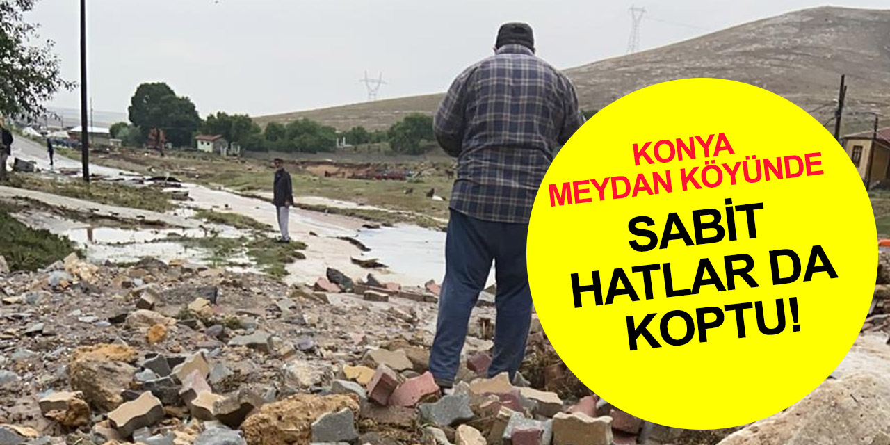 Konya Meydan Köyü’nde vatandaş çileden çıktı! Ambulans dahi arayamıyorlar