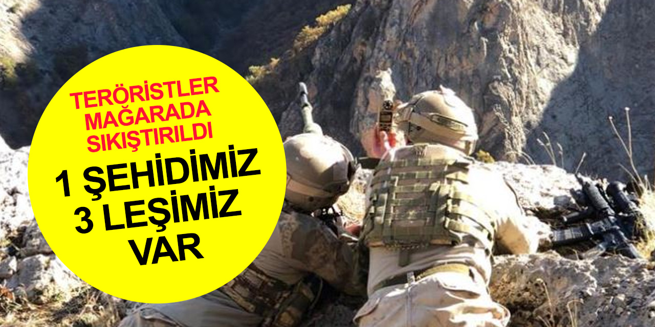 Bakan Soylu duyurdu! 1 Jandarma şehit oldu! 3 terörist yok edildi