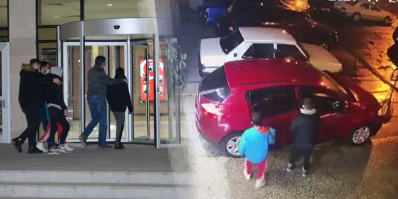 Galeriden çaldıkları otomobille 900 kilometre seyahat eden çocuklar Ordu'ya getirildi
