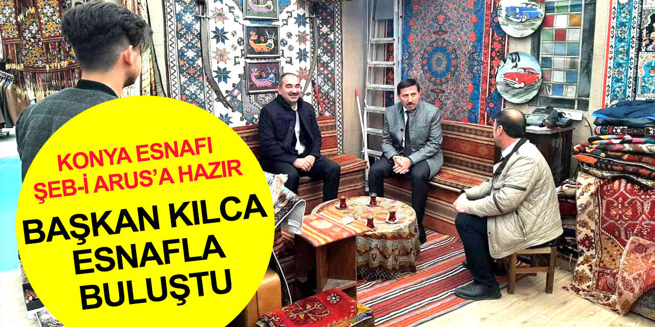 Konya Mevlana Türbesi çevresinde esnaflar Şeb-i Arus'a hazır!