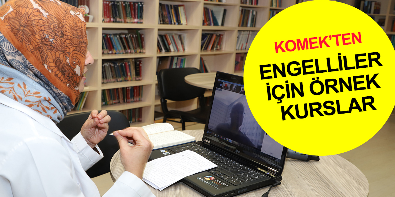 Konya'da görme engellilere çevrimiçi diksiyon eğitimi