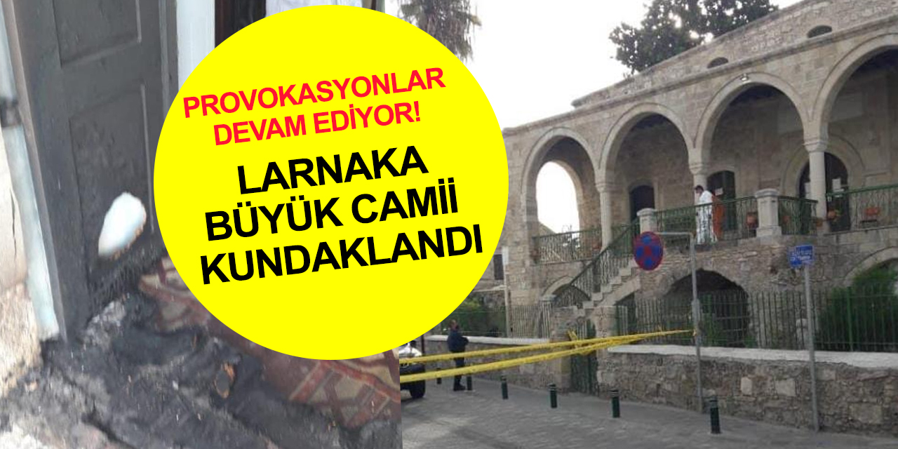 Güney Kıbrıs Rum Kesiminde tarihi camiye çirkin saldırı! Dışişleri şiddetle kınadı