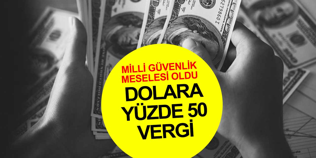 'Dolar bir milli güvenlik meselesi oldu vergilendirilsin'