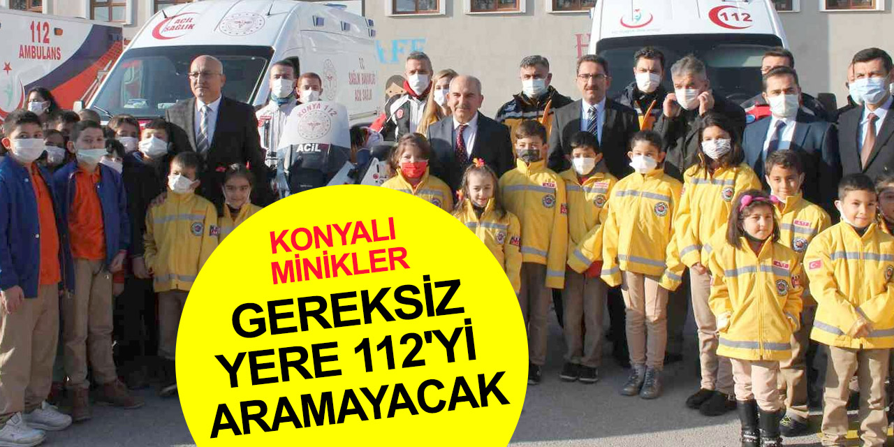 Konya’da ilkokul öğrencilerine acil sağlık hizmetleri farkındalığı eğitimi