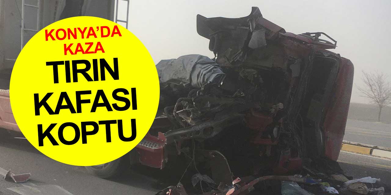 Konya'da fırtına kazaya yol açtı: Onlarca araç birbirine girdi