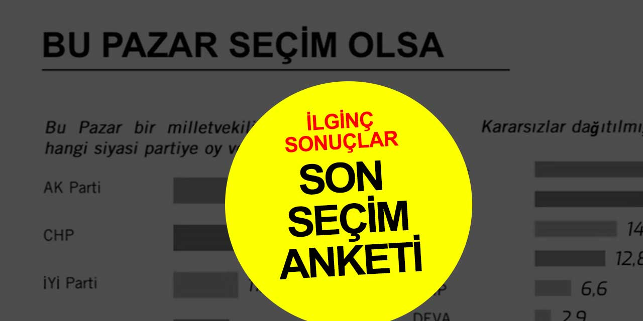 Son seçim anketinde MHP'nin oylarının İYİ Parti'ye kayması şaşırttı
