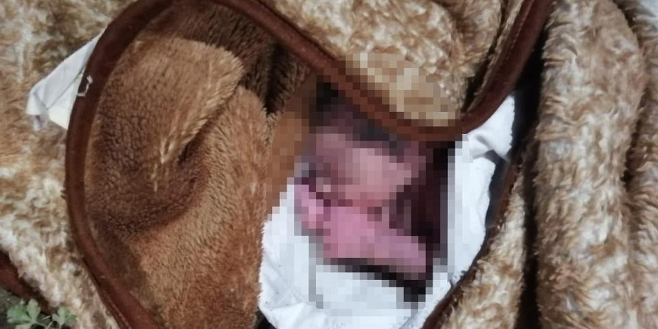 Apartman bahçesine bırakılan yeni doğmuş bebek görenleri şok etti