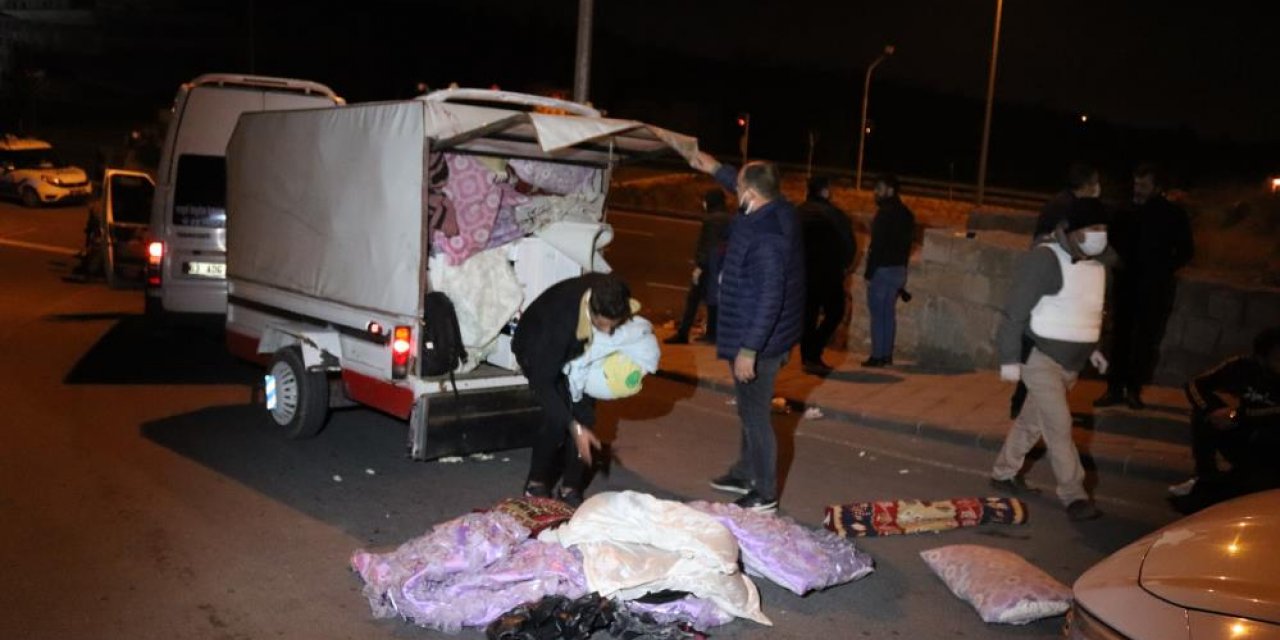 'Dur' ihtarına uymayan minibüsten 10'u çocuk 31 göçmen çıktı