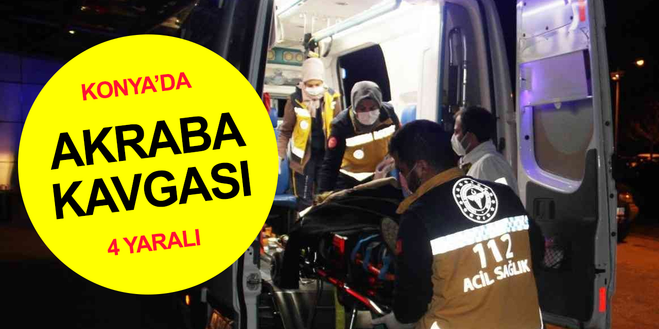 Konya’da akrabaların demir sopalarla kavgası kanlı bitti!