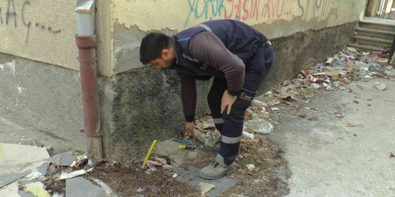 Polis çevrede güvenlik önlemi aldı doğalgaz kaçağı giderildi