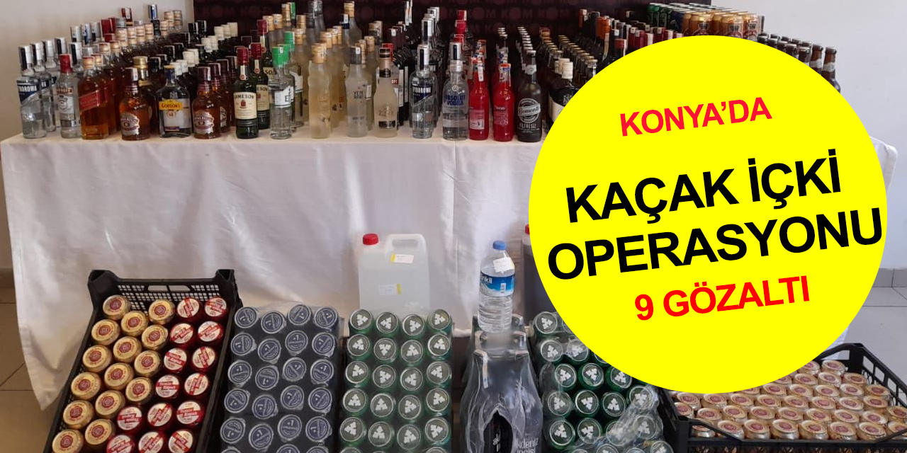 Konya polisi bir de bunlarla uğraşıyor! Eş zamanlı operasyon: 9 gözaltı