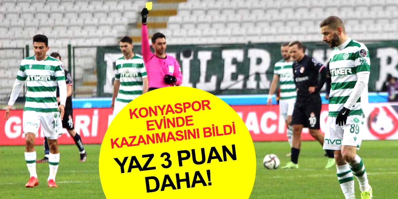 Konyaspor 3 puan daha alarak 100'üncü yılına yakışanı yaptı