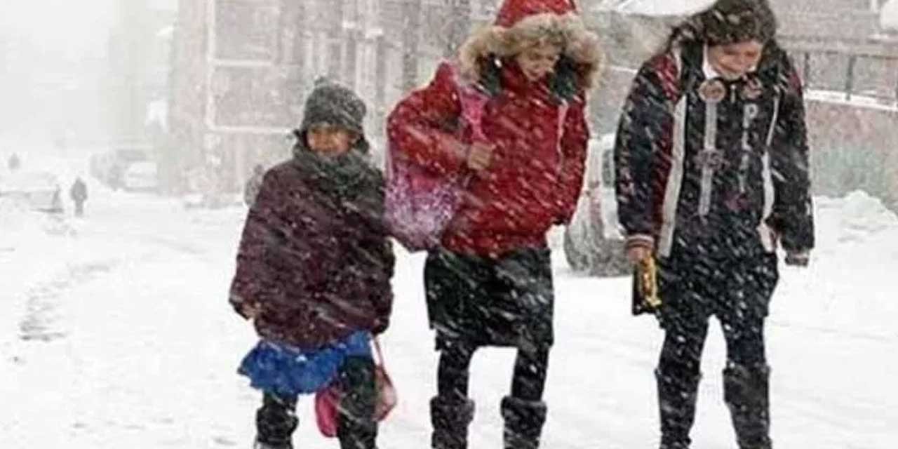 Karaman’da okullar tatil edildi