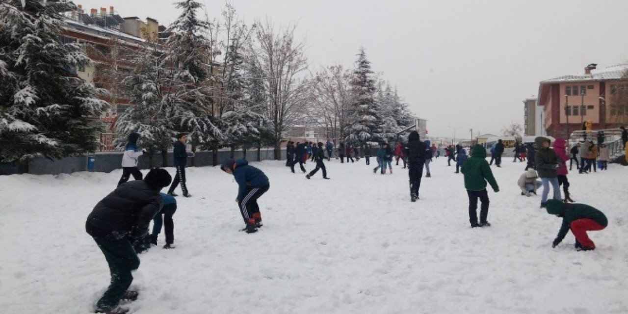 Karaman’ın bir ilçesinde okullar tatil edildi