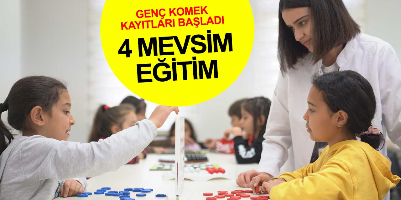 Artık sadece yaz mevsiminde eğitim vermeyecek! Genç KOMEK kış kayıtları başladı