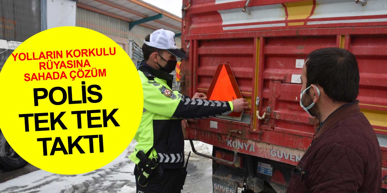 Konya'da şoförlerin korkulu rüyasına Emniyet Müdürlüğünden sahada çözüm