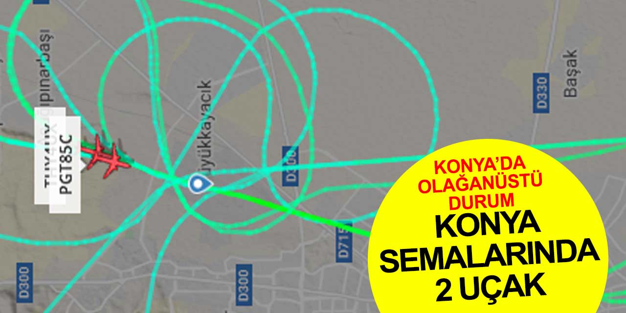 Konya'ya sis çöktü uçaklar iniş yapamadı