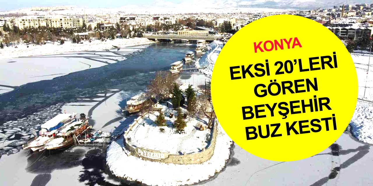 Türkiye'nin en soğuk ilçelerinden biri Konya'da! Adeta buz kesti