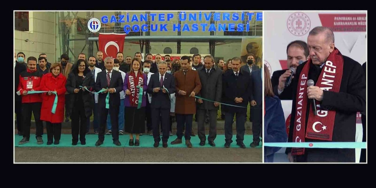 Cumhurbaşkanı Erdoğan GAÜN’de yapılan iki hastaneyi hizmete açtı