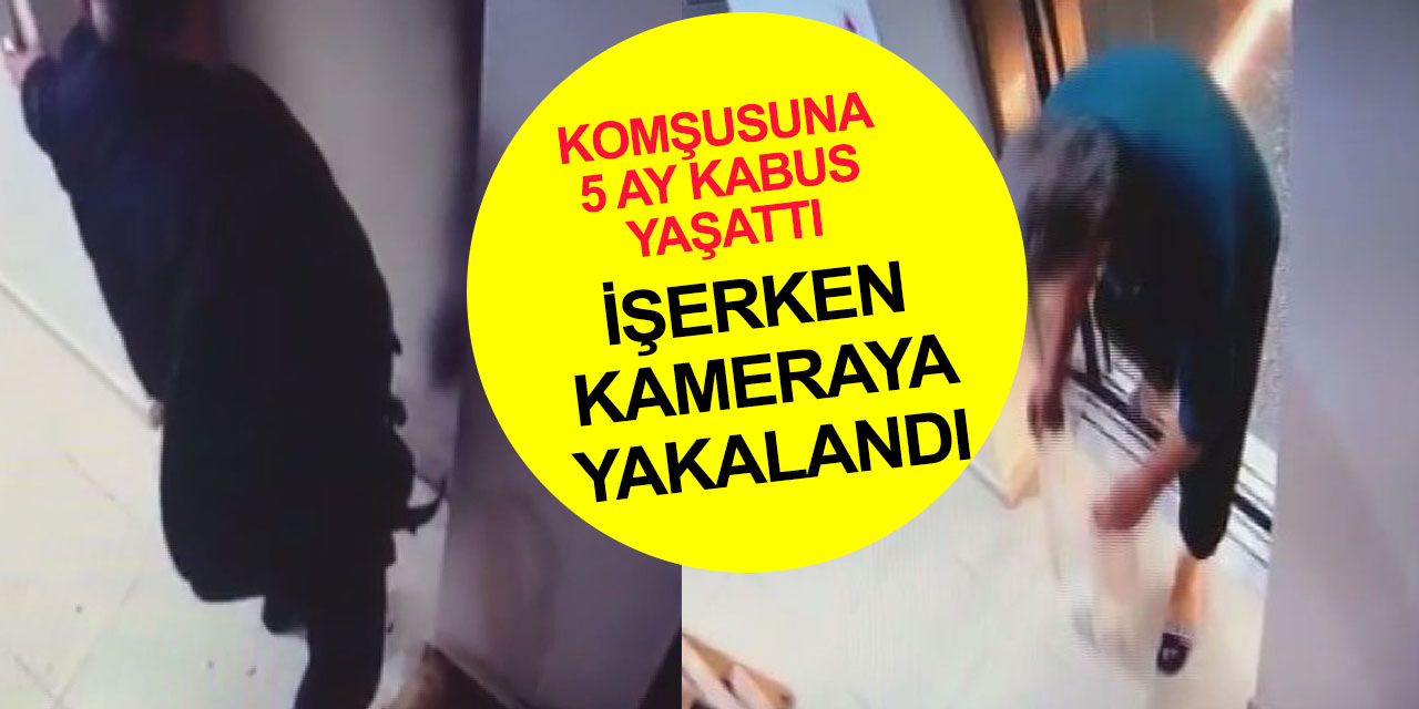 Böyle komşu hiç kimsenin başına! Aylarca kapısına çöp atıp idrarını yaptı!