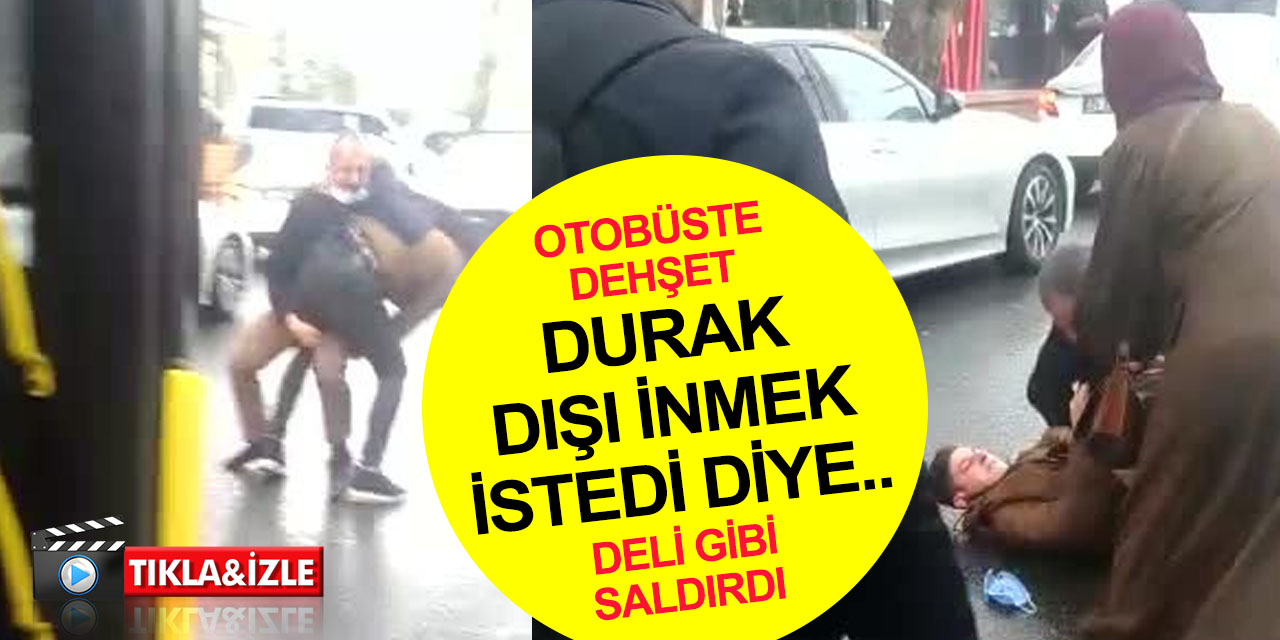 Otobüste dehşet! Şoför döverken yolcu soydu! O anlar kamerada