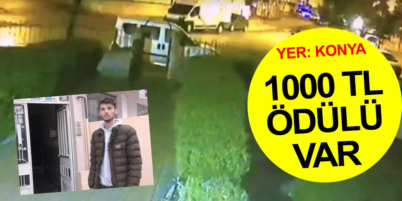 Konya'da motosikleti çalınan genç bulana bin lira ödül verecek
