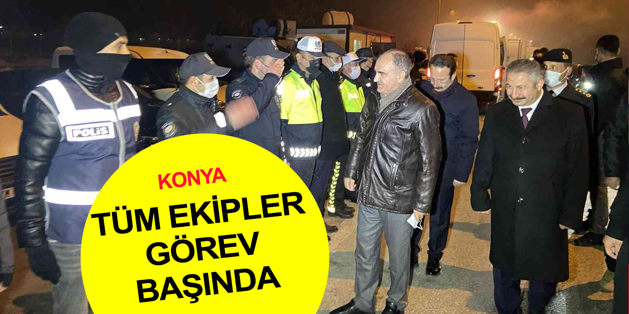 Konya 2022'ye böyle girdi!