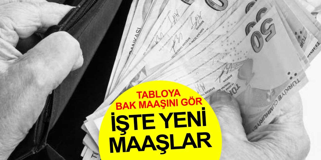 5 bin lira zam alan memur var: İşte zamlı memur ve emekli maaşları