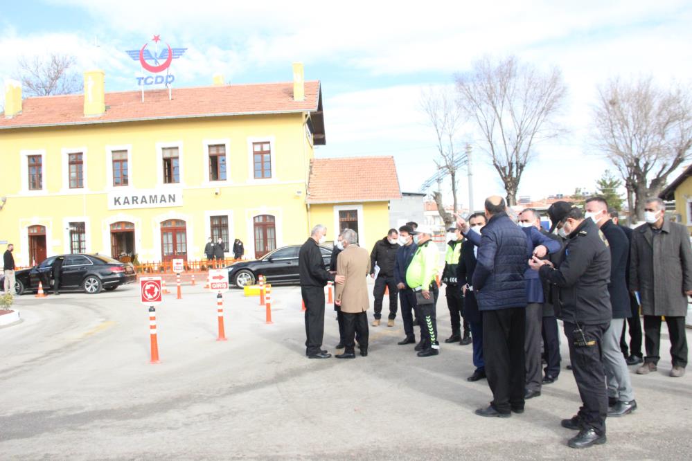 Yüksek Hızlı Treni kullanacak 8. il Karaman'da Cumhurbaşkanı Erdoğan heyecanı