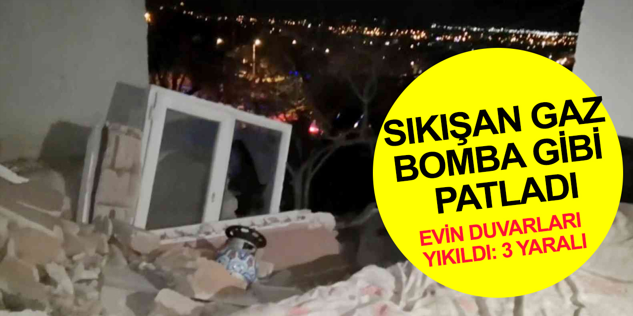 Gece yarısı dehşet! Şofbende sıkışan gaz bomba gibi patladı! 3 yaralı
