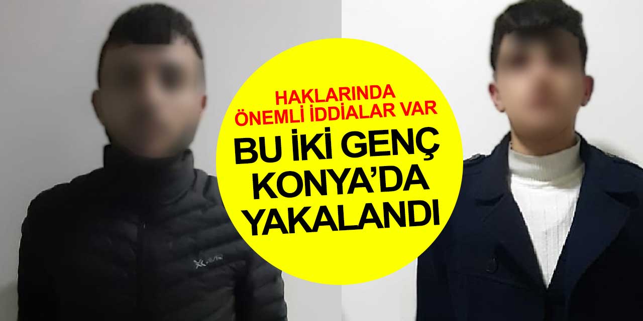 Konya polisi suç dünyası yolculuğuna yeni çıkan iki gence fren oldu