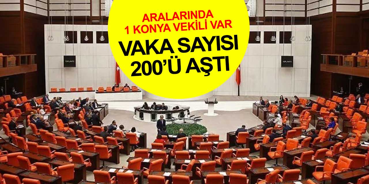 600 vekilli TBMM'de vaka sayısı 200'ü aştı: Aralarında 1 Konya milletvekili var