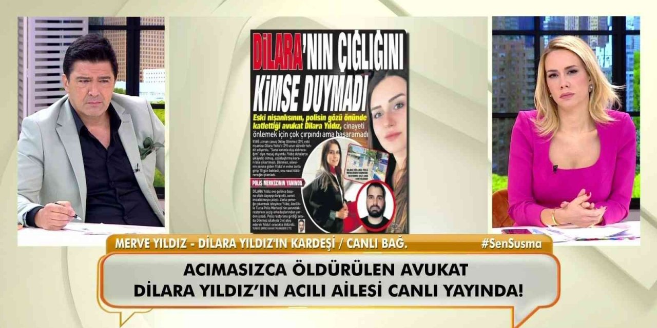 Katledilen Avukat Dilara Yıldız'ın kardeşi canlı yayında isyan etti
