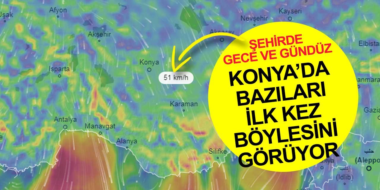 Bazı nesiller bunu ilk kez görüyor: Gece Sibirya gündüz Konya