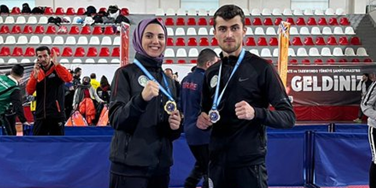 Konyalı taekwondocular Selma Canlı ve Muhammet Bilici olimpiyat yolcusu