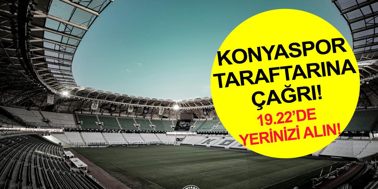 Konyaspor'dan taraftara çağrı: Ahmet Çalık için 19.22'de stadyumda yerinizi alın!