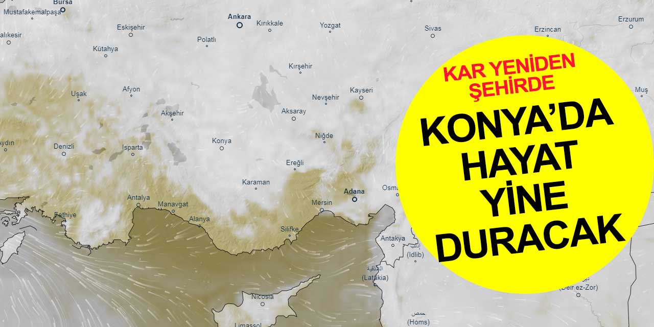 Konya’da yeniden hayat duruyor! Hava yolları, otogar ve şehirlerarasında ulaşımda aksama