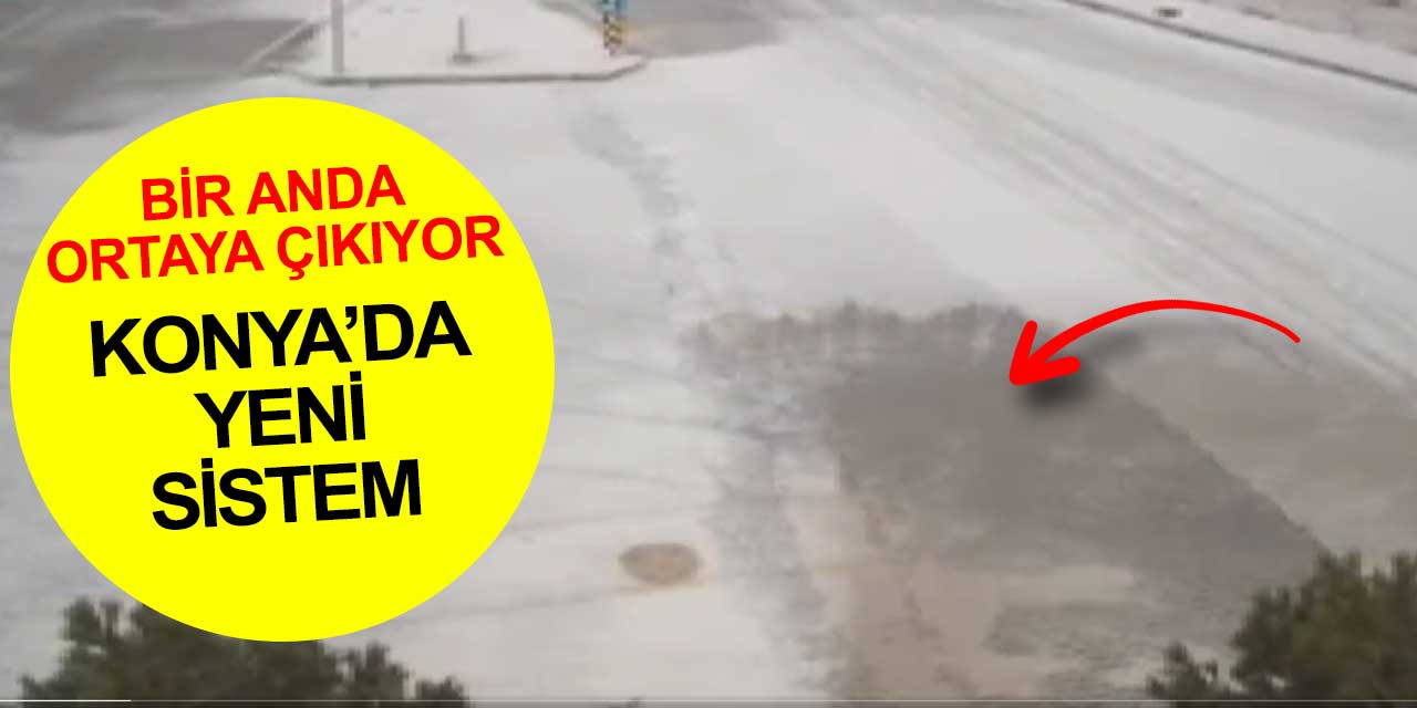 Konya'da bir ilk! Kar yağan ve buzlanmış yollara anında çözüm