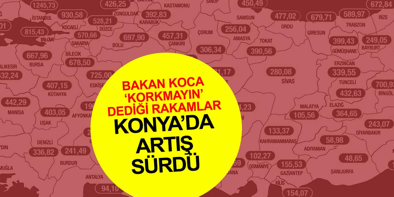 Konya’da yükselen rakamlar korku salıyor ancak Bakan Koca ‘korkmayın’ diyor
