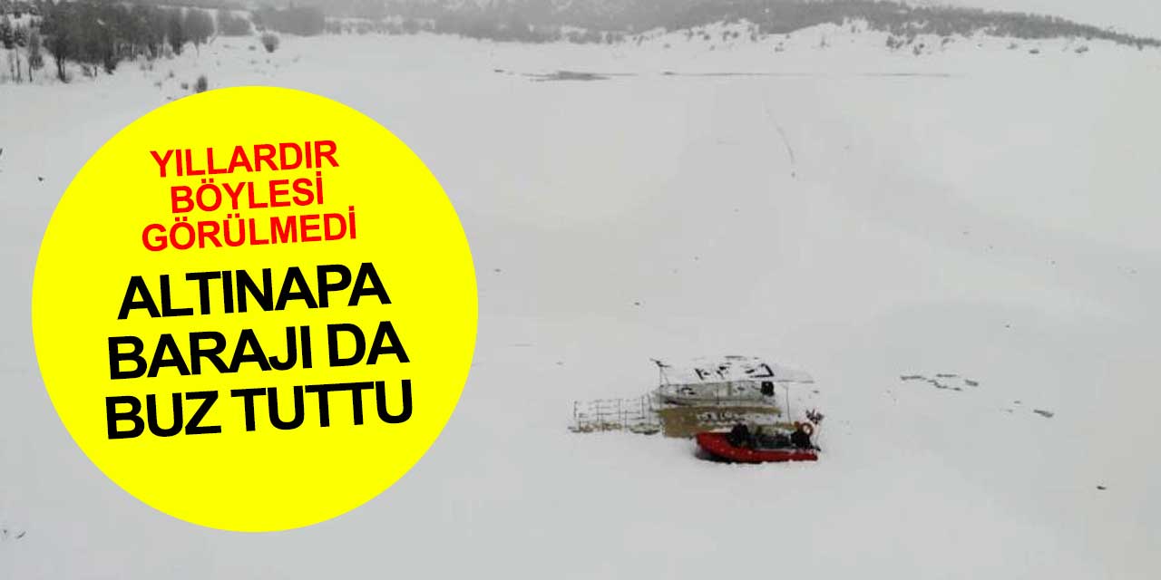 Eksi 1 derecede su, eksi 20 derecede Altınapa! Baraj ortadan kayboldu