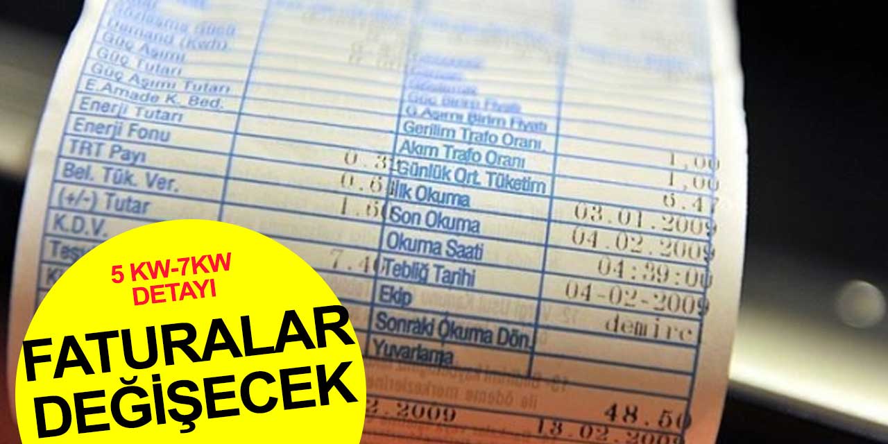 Elektrik faturaları değişecek! Değişiklik Resmi Gazete'de