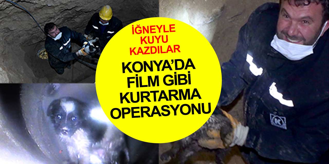 Konya Büyükşehir Belediyesi'nden 4 buçuk saatlik kurtarma operasyonu